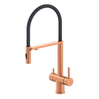 Смеситель для кухни с гибким изливом AltroBagno Flusso 050206 RaSp матовая медь